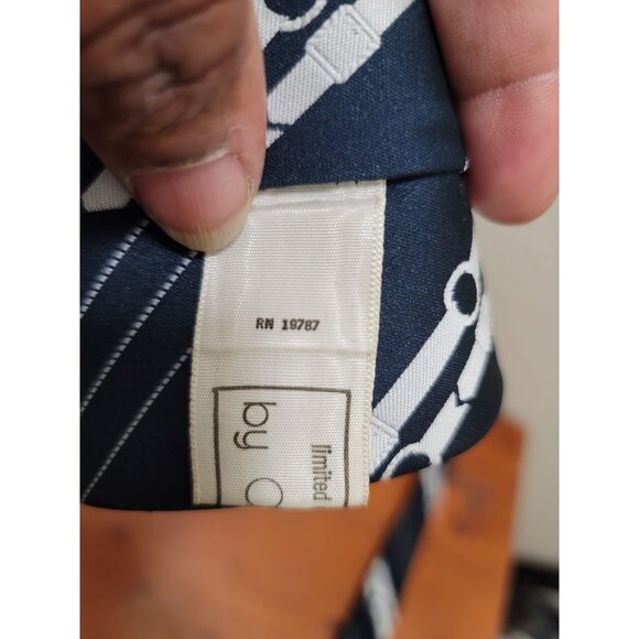 Limited Edition Athey 100% Polyester Men's Necktie With Diagonal Stripes & Dotte - Picture 7 of 7